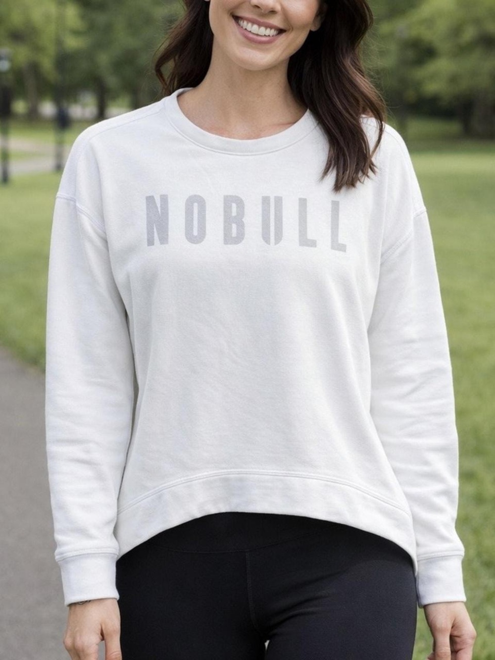 NOBULL Women's White Sweatshirt